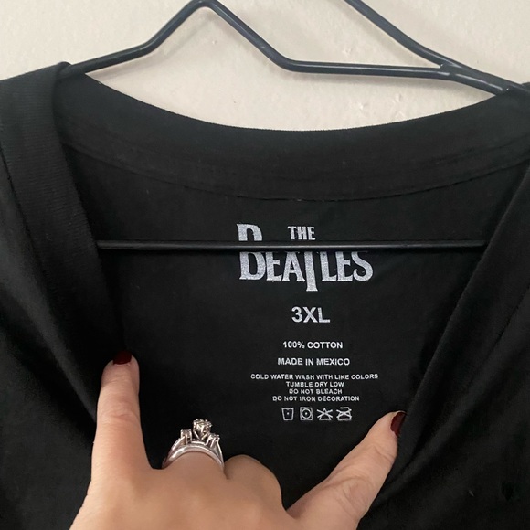 The Beatles Abbey Road Black Graphic Cotton T Shirt Men’s Size 3XL NEW Flawed - Picture 4 of 8